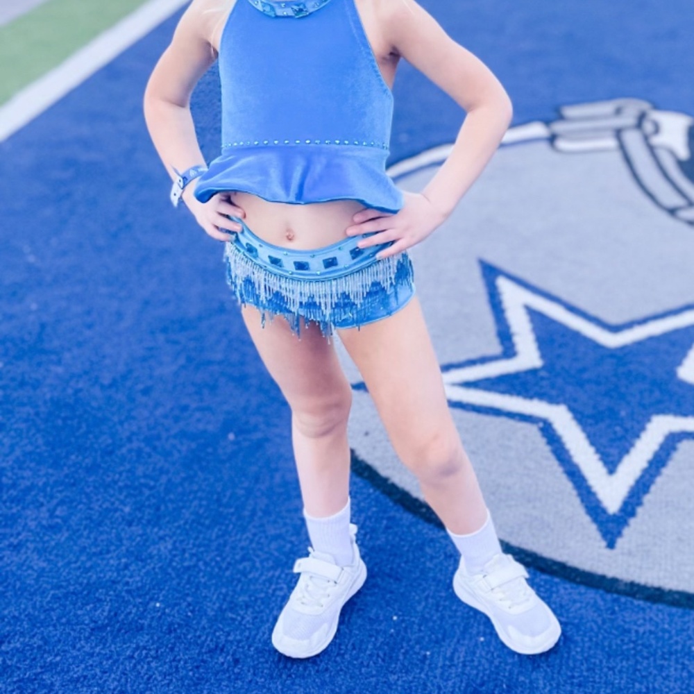 Blue Velour Matching Set - Picture 6 of 6